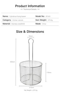 Nueva Canasta Freidora Grande de Acero Inoxidable - Product Image 2