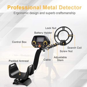 Détecteur de métaux portable GC1023 avec écran LCD, technologie à ultrasons, profondeur de détection de 8 m, bobine de recherche étanche de 8 pouces - Product Image 3