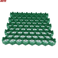 Grille de pavage en plastique HDPE pour gravier, grille de gazon pour allée, parking, aménagement paysager, stabilisateur de grille de pavage perméable pour allée