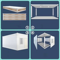 Maison Modulaire Préfabriquée Démontable Écologique et Économique pour Bureau à Domicile, Hôtel – Style Mid-Century Modern