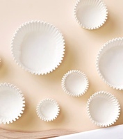 Moules à pâtisserie ronds en papier résistants à la graisse et aux hautes températures, pour muffins et cupcakes, adaptés au four