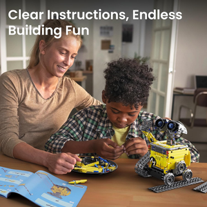 Ensemble de jouets robots en blocs de construction STEM 3 en 1, kit de briques éducatives transformables en dinosaure et en tank, pour garçons, filles, enfants, <span class=keywords><strong>cadeau</strong></span> - Product Image 5