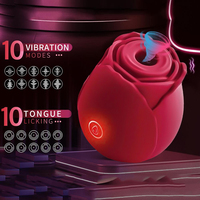 Großhandel Rose Sexspielzeug Weiblicher Saugvibrator G-Punkt Klitoris-Nippel-Stimulator Sexspielzeug-Box für Frauen USB Wiederaufladbar 10