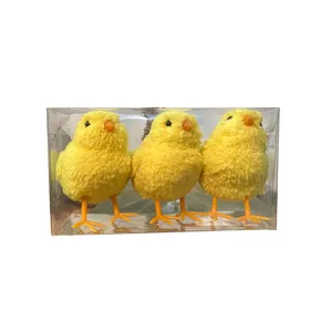 2021 Hot Popular Factory Price schöne 3 Stück in einer PVC-Box Easter Chicken
