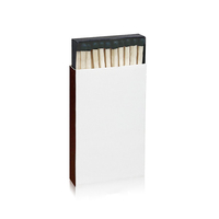 Boîte d'allumettes en papier blanc personnalisée avec impression de logo, boîte d'emballage pour allumettes de sécurité, pour ensemble cadeau porte-bougie