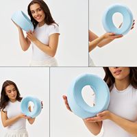 Oreillers en mousse pour le visage, coussin en mousse à mémoire de forme avec housse rafraîchissante amovible, pour la récupération après une chirurgie oculaire, spa, bronzage, dormeur sur le ventre