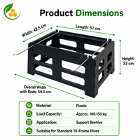 Support de ruche en plastique détachable, portable et assemblable, fourni par l'usine, outils d'apiculture pour l'élevage des abeilles