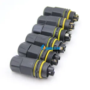 IP68 3 PIN Waterproof Nylon Cable Gland M20 Quick Installation Cable Fixing Seal Connector for Box Electrical Equipment