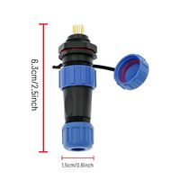 Connecteur étanche Weipu SP13 Series SP1310 SP1312 IP68, 2 à 9 broches, 100 % authentique, prêt à être expédié avec faible MOQ pour les usines
