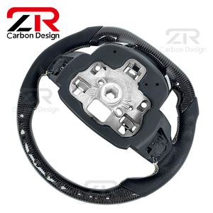 Volante Deportivo de Fibra de Carbono y Cuero Personalizado para el Interior del Automóvil, para Land Rover Sport Range <span class=keywords><strong>SVR</strong></span> L494 L405 <span class=keywords><strong>Evoque</strong></span> - Product Image 3
