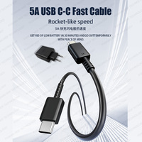 Cargador de Pared GaN de 50W con Doble Puerto USB-C, Carga Súper Rápida 2.0 PD PPS, Adaptador Ignífugo OTP para Teléfono Móvil, Enchufe EU, OEM