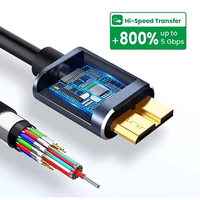 USB3.1 type-c mâle USB 3.0 Micro B mâle 1m câble de synchronisation de charge rapide en nylon pour disque dur d'ordinateur Compatible type C Micro B données
