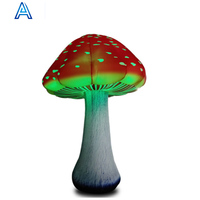 Grand champignon gonflable extérieur avec lumière led pour décoration carrée de zoo de parc de jardin de cour gonflable