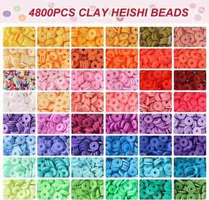 5000 Pcs <b>Clay</b> <b>Bead</b> <b>Set</b> 24 Colors DIY Craft Jewelry Making Bracelet Kit with Custom Logo USA Mairun Brand - Product Image 2