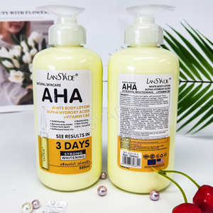 Lotion Corporelle <span class=keywords><strong>Éclaircissant</strong></span>e et Hydratante en Gros 500ml à l'AHA, Vitamine C et Beurre de Karité - Pour une Peau Lumineuse et Lisse - Product Image 6