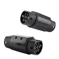 Haute qualité gbt vers type2 iec 62196 gb/t vers type 2 ev adaptateur 32a 7.4kw gbt vers type 2 adaptateur