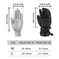 Mitaines de snowboard personnalisées OEM ODM, à doigts séparés, imperméables, HIPORA, antidérapantes, vente en gros