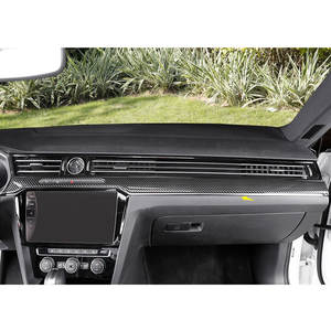 <span class=keywords><strong>Volkswagen</strong></span> <span class=keywords><strong>CC</strong></span> 2018 ABS in fibra di carbonio in acciaio inossidabile accessori interni OEM per finiture centrali - Product Image 1