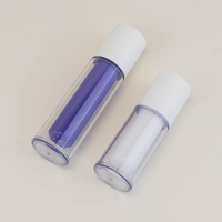 Flacon pulvérisateur sans air en PP écologique rond blanc givré remplaçable vide de 15 ml personnalisé recyclé 30 ml 50 ml