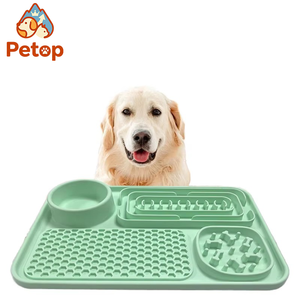 Tappetino <span class=keywords><strong>per</strong></span> Lingeriatura Petop <span class=keywords><strong>per</strong></span> <span class=keywords><strong>Cani</strong></span> e Gatti, Extra Large, in Silicone, Anti-ingozzamento, Resistente ai Morsi, Antiscivolo, Facile da Pulire - Product Image 1