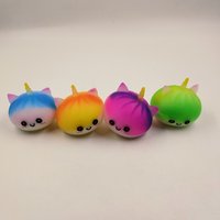 Joyefly Unicorn Dumpling Squishy Blind Box 12Pcs Rainbow Gradient Squeeze Fidget Toy TPR Sensory Stress Relief Gift Set for 14