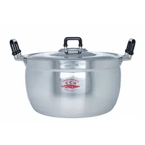Premium Kitchenware Stainless Steel Pot Size 24cm. By Crocodile Brands Product Ready To Ship From Thailand