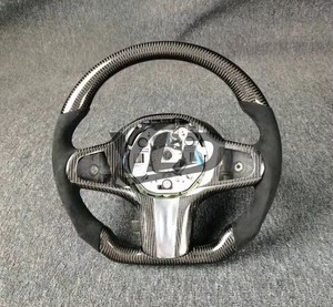 Volante de Fibra de Carbono Personalizado YLD para <span class=keywords><strong>BMW</strong></span> E90 E91 E92 E93 M3 Serie 3 328i 330i <span class=keywords><strong>335d</strong></span> Serie 1 135i con Soporte para Pantalla LED - Product Image 5