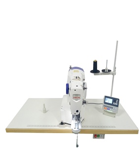 Machine <span class=keywords><strong>à</strong></span> coudre industrielle <span class=keywords><strong>à</strong></span> point noué, informatisée haute vitesse, avec moteur et pied entraîneur, plateforme plate, pour lingerie sexy et culottes, modèle RN-1900XS - Product Image 2