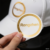 Autocollants personnalisés en gros pour casques de sécurité, étiquettes holographiques rondes pour casquettes, impression de logo, autocollants holographiques découpés sur mesure pour visière de casquette