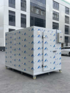 10*10*8ft Walk in Cooler With 100mm Color Steel Refrigerator Mobile Cold Room on Wheels for <strong>Fruit</strong> - Product Image 6