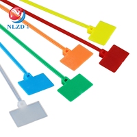 Attaches-câbles en nylon 4x200mm avec étiquettes d'identification pour câbles réseau