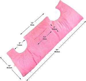 Almohada protectora para el cuidado de la salud, mastección de terciopelo suave de tela, con bolsillo profundo - Product Image 1