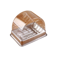 Boîte à gâteaux en plastique en gros, boîte de présentation de pâtisserie, boîte de rangement alimentaire, boîte à gâteau roulé avec dôme transparent