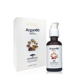 Dexe puro olio di Argan dal Marocco per un'umidità liscia e brillante per riparare i capelli danneggiati per il trattamento dei capelli dopo la tintura per capelli in Stock OEM - Product Image 1