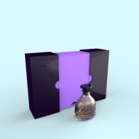 Boîte d'emballage de bouteille d'huile de parfum de luxe haut de gamme pour hommes, boîte d'emballage de parfum de parfum d'eau aromatique de Nosegay