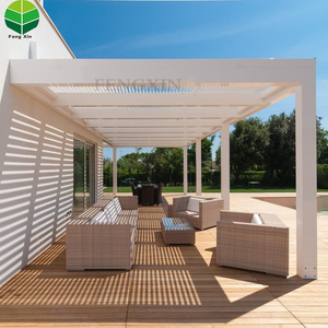 Système <span class=keywords><strong>de</strong></span> toit à persiennes extérieur <span class=keywords><strong>3X4</strong></span> <span class=keywords><strong>Abri</strong></span> <span class=keywords><strong>de</strong></span> <span class=keywords><strong>jardin</strong></span> Louvre Gazebo en aluminium bioclimatique Toit à persiennes extérieur Pergola électrique - Product Image 4