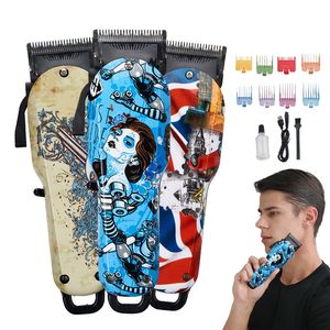 Tondeuse électrique rétro Graffiti, en Stock, tondeuse à cheveux professionnelle pour Salon de coiffure, Salon de coiffure, tondeuse à cheveux pour hommes - Product Image 1