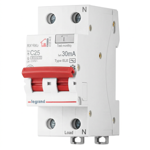 Pour <span class=keywords><strong>Legrand</strong></span> Disjoncteur Différentiel Compact RX3RK-C25/1P+N/030E RCBO 419399 en Plastique avec Protection LI - Product Image 2