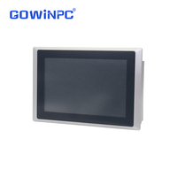 PC industriel sans ventilateur 10.1 15.6 21 pouces avec boîtier en aluminium J6412 N97 N95, option GPIO 8 bits, résolution 1920x1080, 350 nits