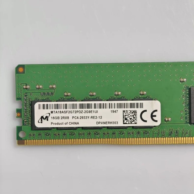 MTA18ASF2G72PDZ 16G 2RX8 PC4-2933Y DDR4 ECC Used Server Memory