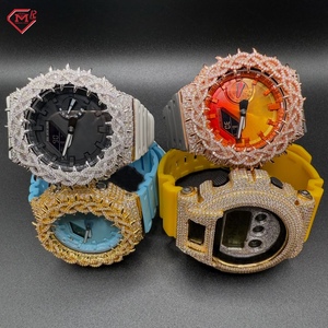 Boîtier de montre DW6900 GA2100, lunette et cadran VVS Iced Out Hip Hop Buss Down Moissanite, accessoires de montre - Product Image 4