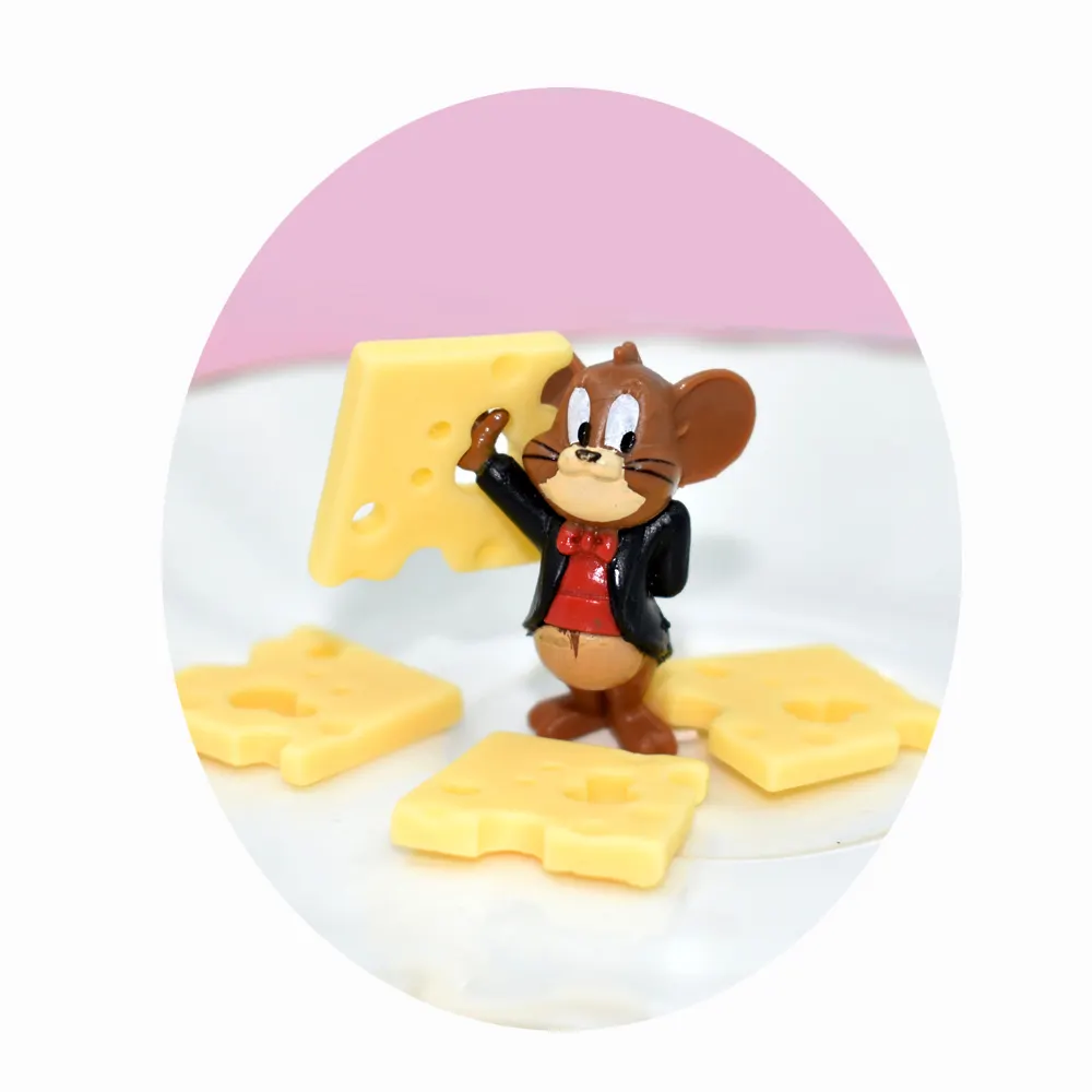 DIYキッズドールハウスキッチン飾り装飾用卸売ミニ樹脂シミュレーションチーズ平面ミニチュア食品