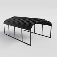 Tente d'abri de voiture à cadre en métal portable abri de Garage préfabriqué en aluminium et en acier pour garage de stationnement de voiture en plein air
