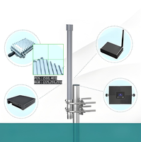 Antenne en fibre de verre 4G pour extérieur, étanche, polarisation verticale, acier inoxydable, connecteur N femelle, 3,7G-4,2Ghz, pour base