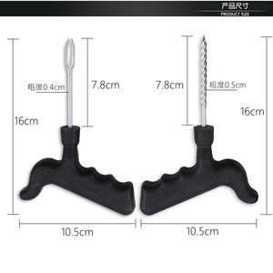 Kit de herramientas para reparación de neumáticos, 8 piezas, juego de reparación de neumáticos sin cámara de plástico para coche, motocicleta, bicicleta - Product Image 1