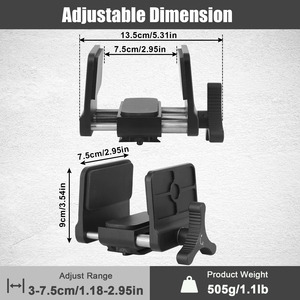 New Arrival Nhôm đa chức năng kẹp yên núi Tripod phần còn lại Adapter cho trong nhà và ngoài trời săn bắn và chụp - Product Image 4