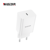 Chargeur mural rapide WISESIR 33W GaN Type-C PD 3.0 PPS avec protection OTP, efficacité de 92%, certifié CE ROHS