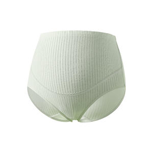 Ropa Interior de Maternidad October Crystal, Cintura Alta, Algodón Puro, Antibacteriana, Tipo Boyshort, Color Sólido, Tejido de Punto, con Soporte - Product Image 5