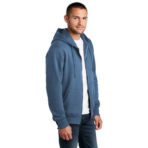 Sudadera con capucha y cremallera completa para hombre, con logotipo y color personalizados, diseño liso teñido, la más vendida del invierno 2026 - Product Image 5