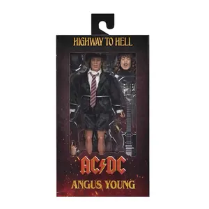 ANGUS ANGUS genç AC/DC gitarist merhaba Action Figure vinil heykelcik oyuncak bebekler koleksiyonu için karayolu modeli hediye